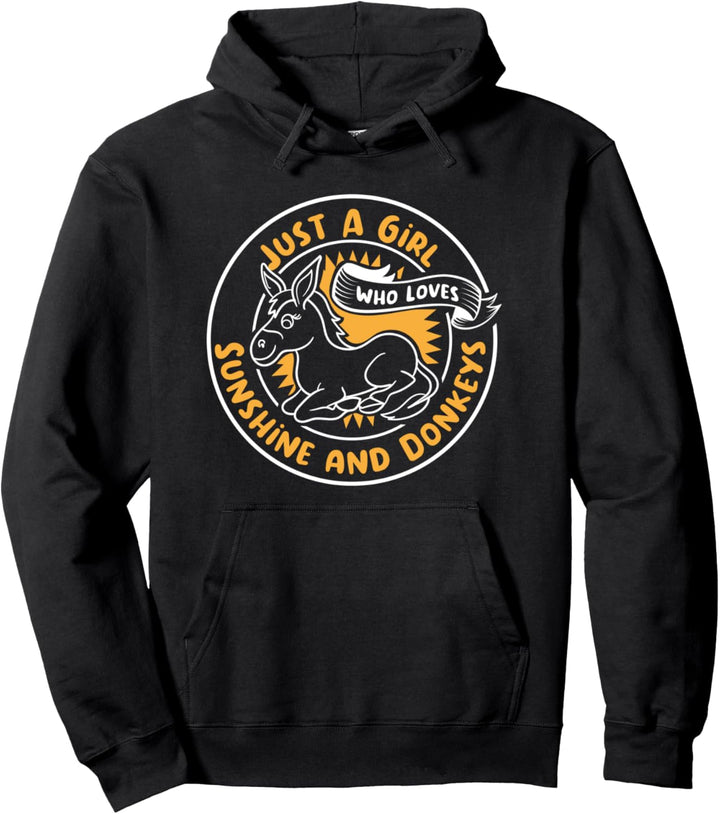 Mädchen mag Esel Niedliches Maultier Bauernhof Tier Pullover Hoodie