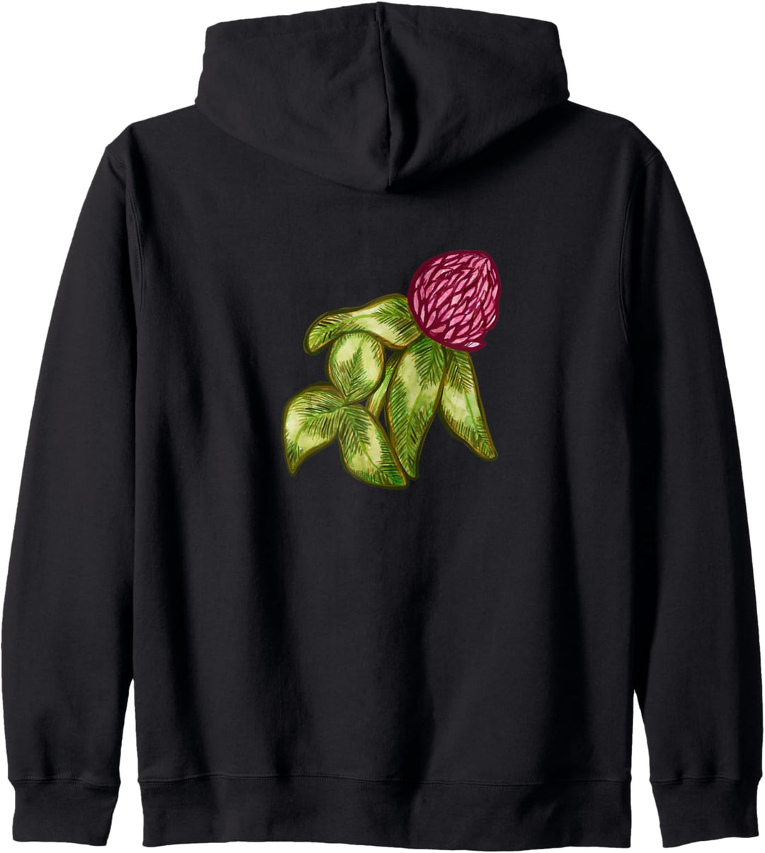 Red Clover Art Permaculture Garden Kapuzenjacke