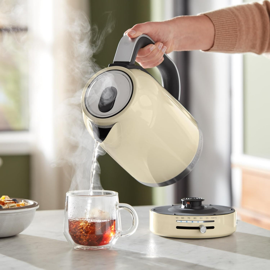 KitchenAid Wasserkocher mit Temperatureinstellung von 50 bis 100°C | Teekocher mit Temperaturanzeige