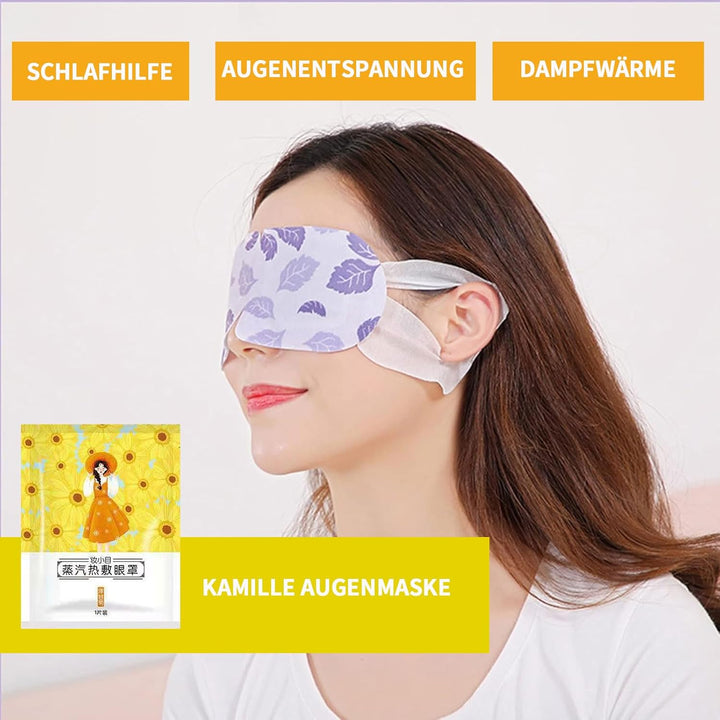Augenmaske Wärmend 20Pcs Lavendel Dampf Augen Maske Schlafmaske Wärmebrille für Augenermüdung Augenr