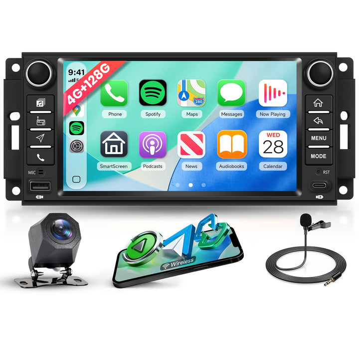 4G+128G Android Autoradio für Jeep Wrangler Compass Grand Cherokee/Dodge Caliber Avenger/Chevrolet W