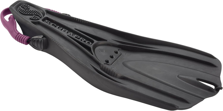 SCUBAPRO GO Travel Scuba Diving Fin for Snorkeling and Swimming, Open Heel Strap Mehrfarbig, Schwarz