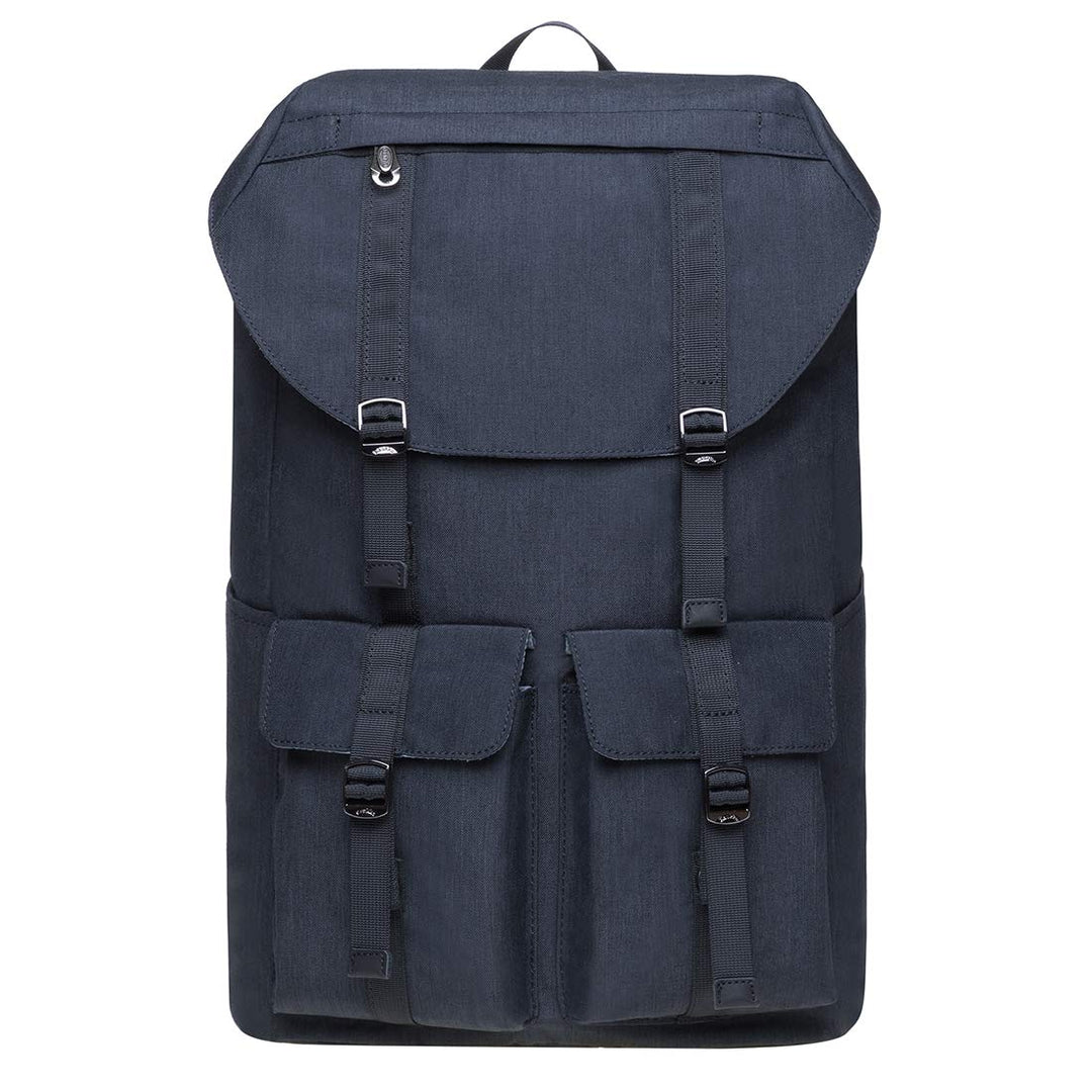 KAUKKO Vintage Unisex Rucksack Studenten 17 Zoll Backpack für 14" Notebook Lässiger Alltagstasche,45