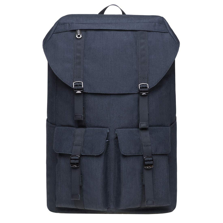 KAUKKO Vintage Unisex Rucksack Studenten 17 Zoll Backpack für 14" Notebook Lässiger Alltagstasche,45