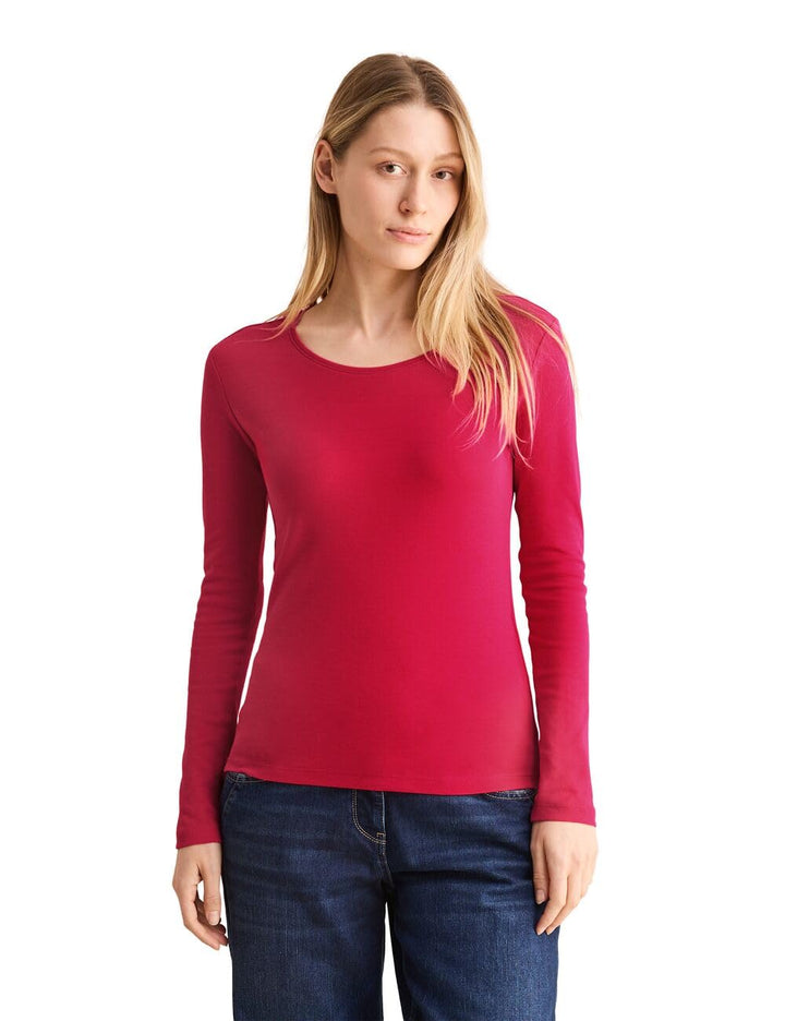 Shirt mit Rundhals L Granita Red, L Granita Red