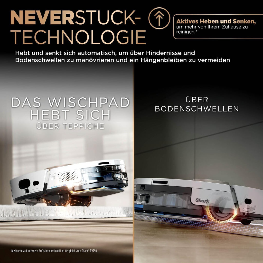 Shark PowerDetect 2-in-1-Saug- & Wischroboter, NeverTouch Pro 60 Tage, Selbst-Entleerung, Befüllung