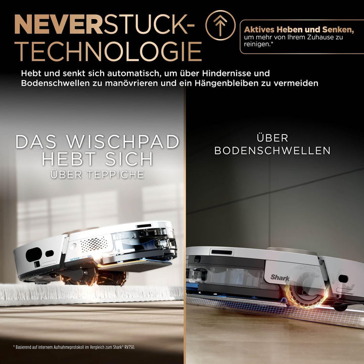 Shark PowerDetect 2-in-1-Saug- & Wischroboter, NeverTouch Pro 60 Tage, Selbst-Entleerung, Befüllung