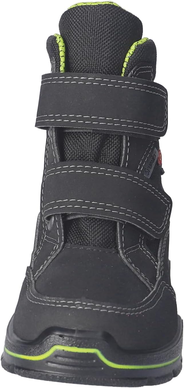 RICOSTA Jungen Winterstiefel GRISU,Kinder Boots,WMS:Weit,Sympatex,Blinklicht 35 EU Weit 090 Schwarz,