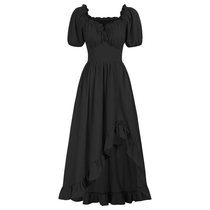 GOLDSTITCH Renaissance-Kleid für Damen, Pirat M C-schwarz, M C-schwarz