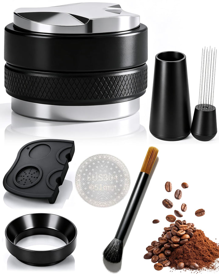 51mm Siebträger Zubehör | Coffee Distributor 51mm Espresso Leveler Tool, Komplettes Barista Set mit
