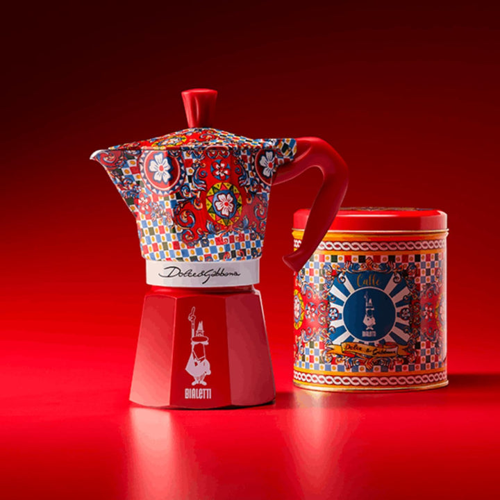 Cafetière italienne Bialetti Moka Express 0005329 6 Tasses D et G Rouge