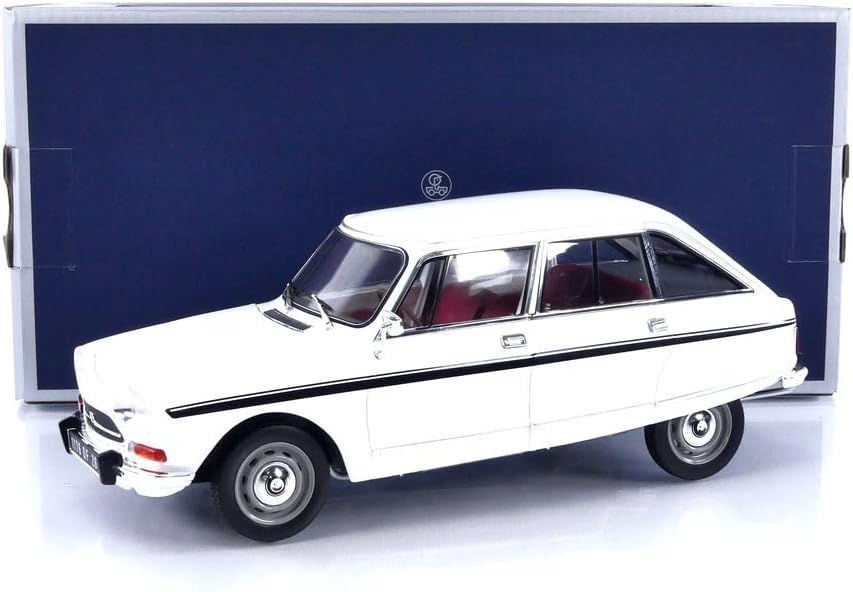 Norev 181679 Citroën Ami Super 1974 Meije White 1:18 Miniatur, Mehrfarbig, 1/18e