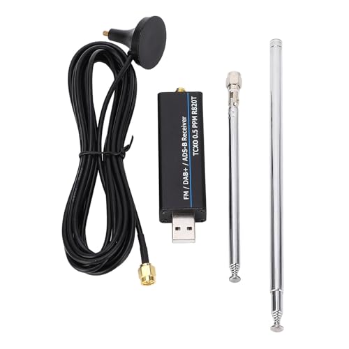 RTL-SDR-Empfänger mit RTL2832U und R820T2 Chipsatz, 0.5 PPM TCXO, USB-Anschluss, 100 kHz bis 1766 MH