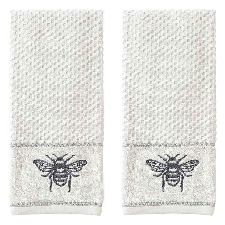 SKL Home Farmhouse Bee Handtuch-Set, Weiss, 16x25, Farmhouse Bee
