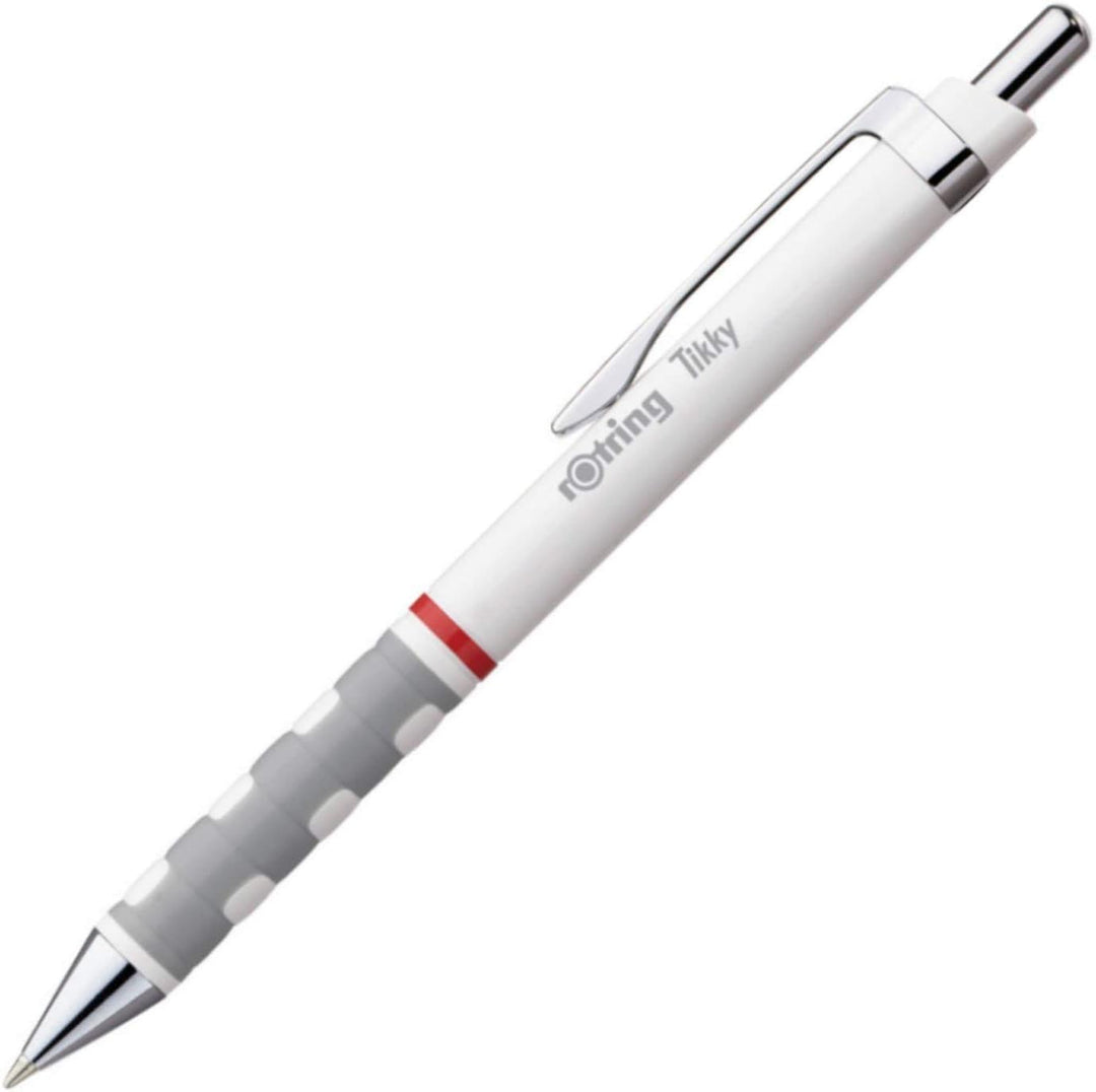 rOtring Tikky-Kugelschreiber | blaue Tinte | mittlere Spitze (1,0 mm) | weisserSchaft | federleicht
