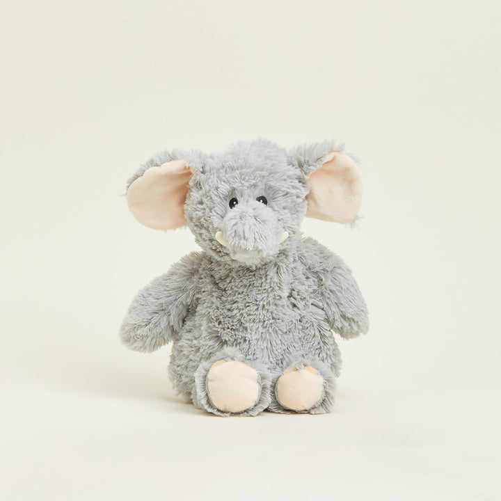 Warmies Plüsch Elefant (Grau) Mikrowellen-Erwärmbarer Gewichteter Teddy mit französischem Lavendeldu