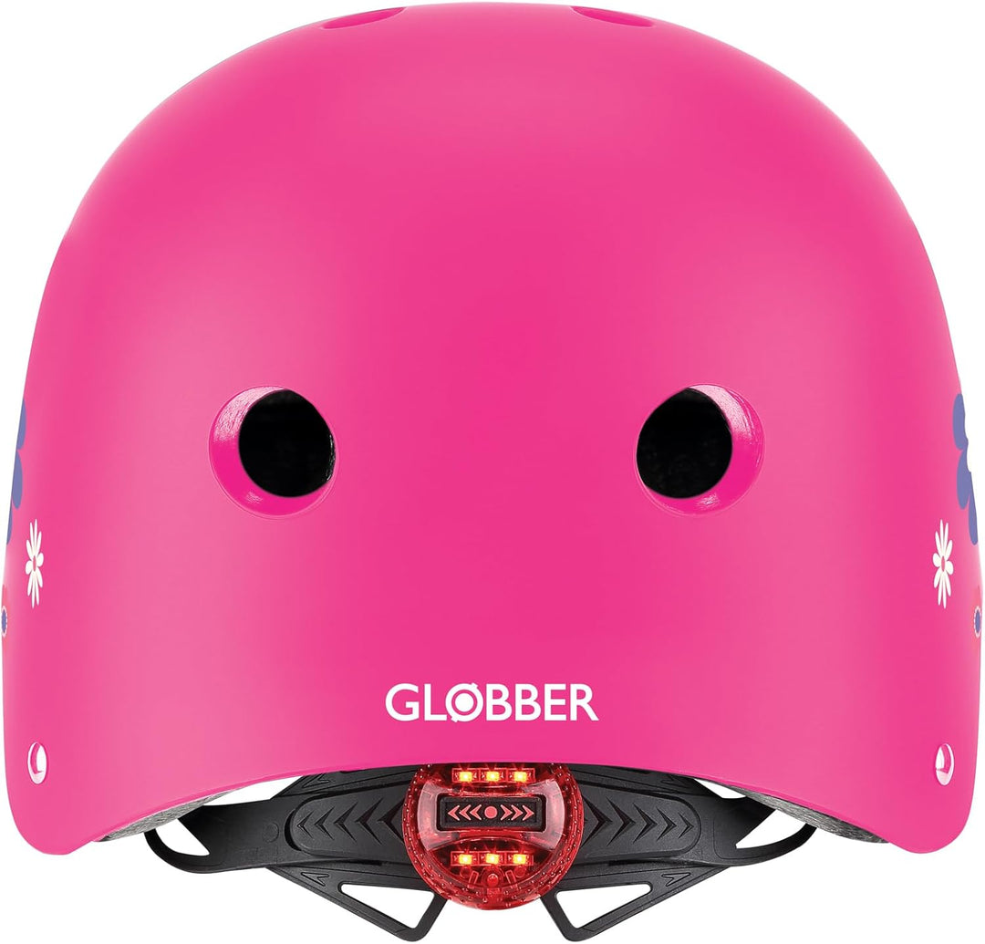Globber Mädchen Helm Elite Lights, Rosa, Taille XS-S