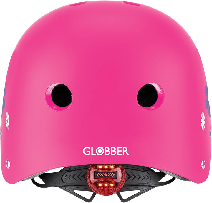 Globber Mädchen Helm Elite Lights, Rosa, Taille XS-S