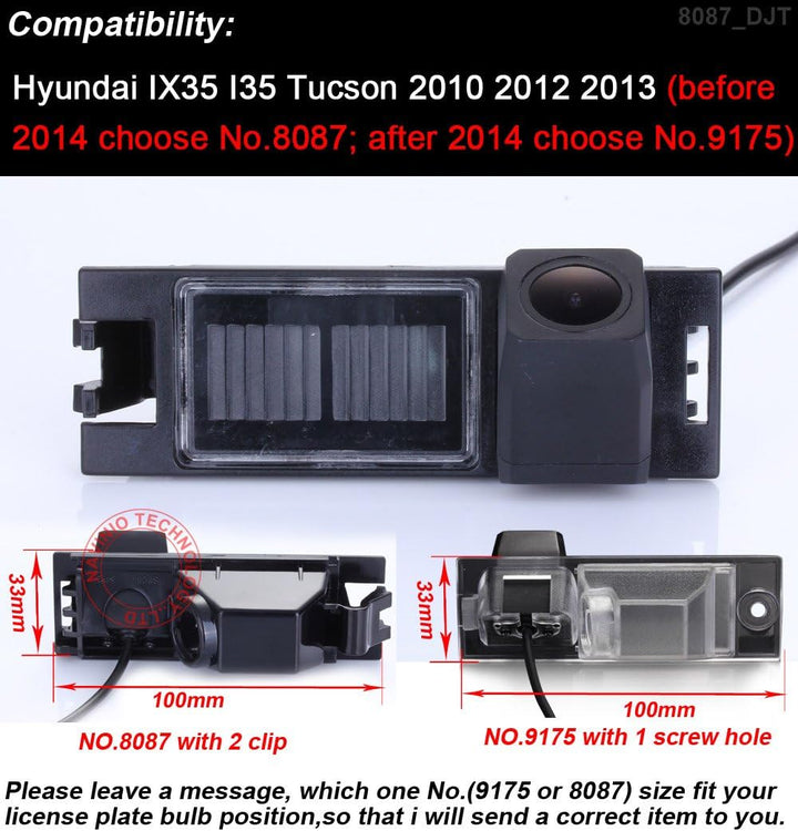 18 mm Lens Super HD Weitwinkel Einparkkamera Wasserdicht Nachtsicht Rückfahrkamera Ersatz für Hyunda