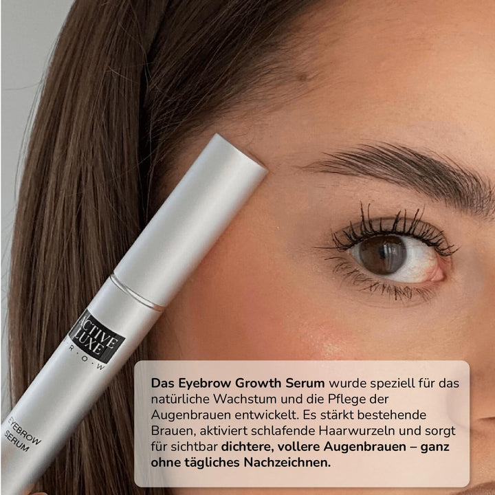 Active Luxe Augenbrauen Serum - Growth Booster Brow Serum - für Natürlich Dicke, Volle und Starke Au