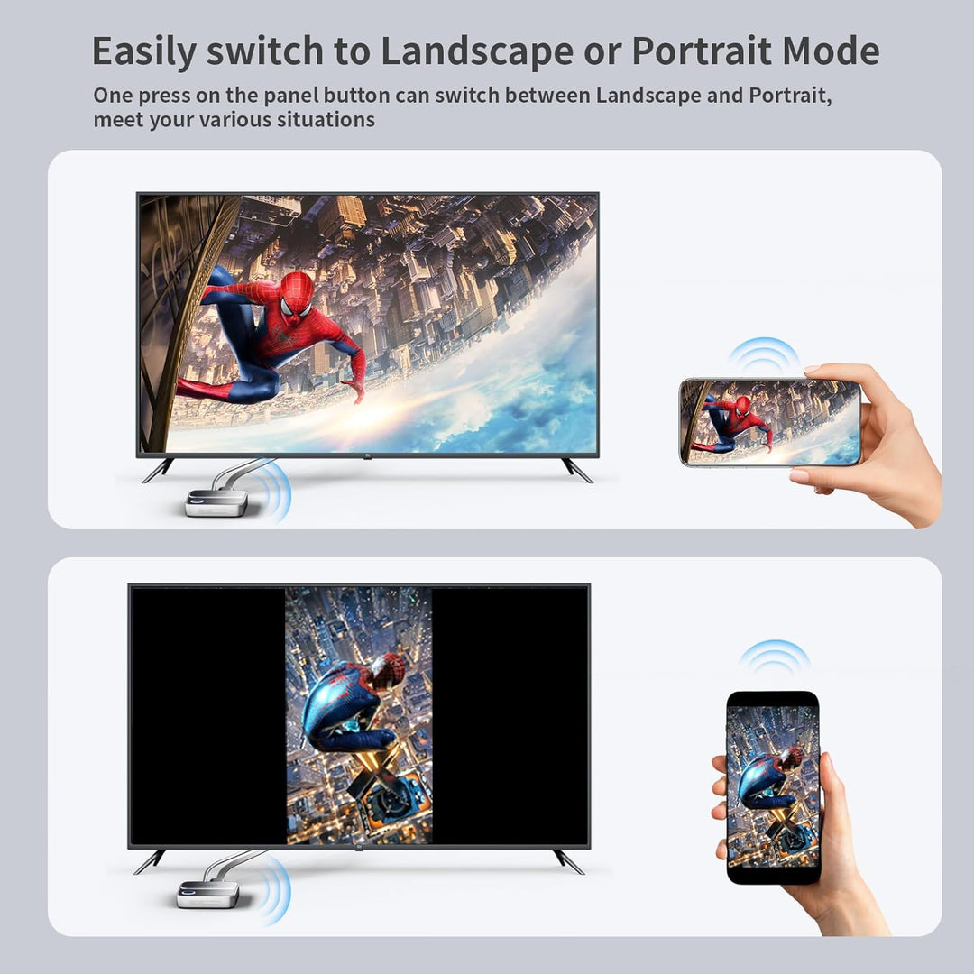 Unitek Hdmi Wireless Display Dongle Adapter - 4K 5G Miracast/Airplay Adapter, Wi-Fi HDMI für TV/Beam