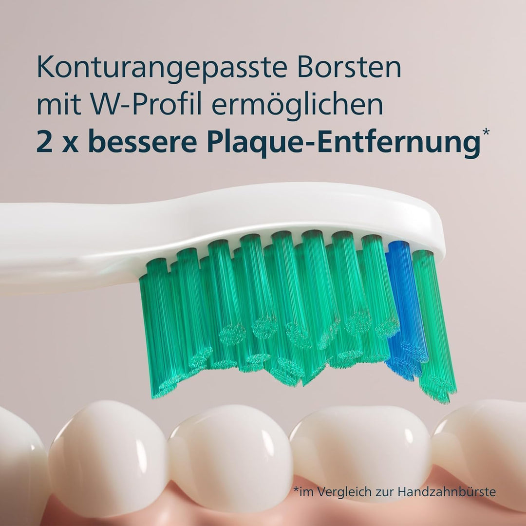 Philips Sonicare C1 ProResults-Bürstenköpfe für elektrische Schallzahnbürsten, 10 Stück (Modell HX60