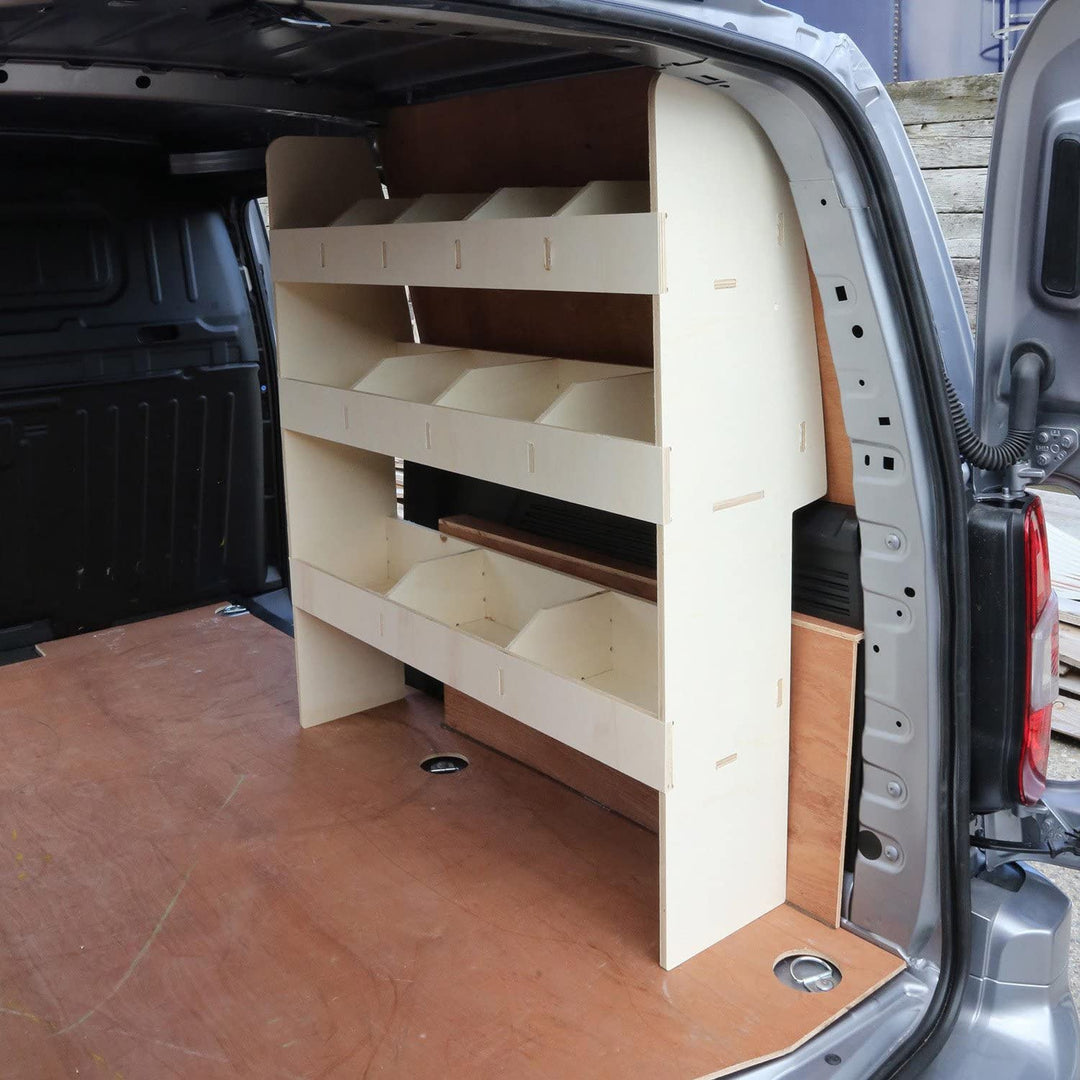 Vanify - Kompatibel mit Citroen BERLINGO L2 (XL) 2019+ Fahrzeugeinrichtung Fahrzeugregale, Beifahrer