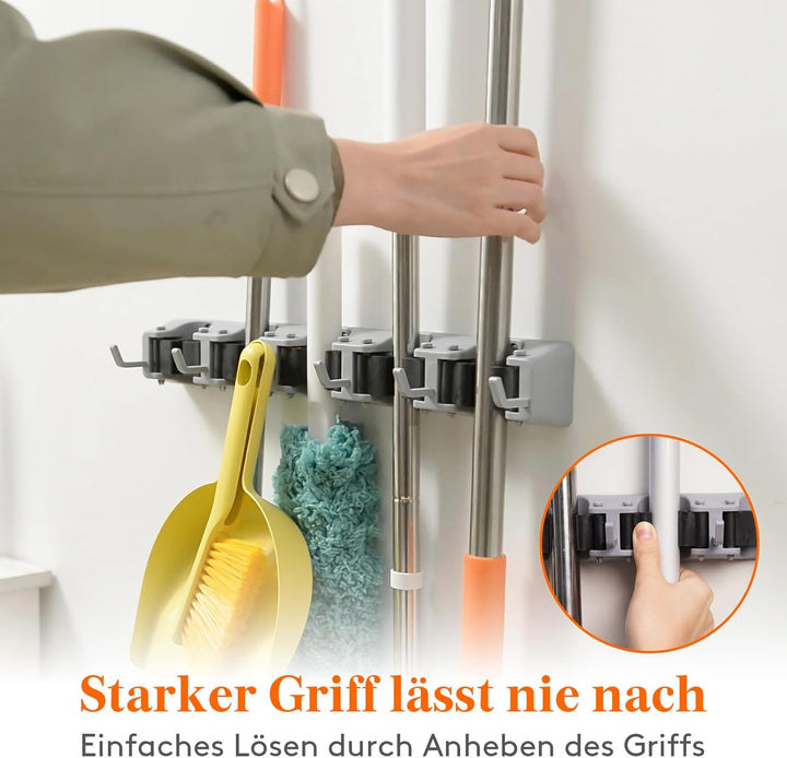 Lifewit Besenhalterung, Anti-Rutsch-Besenaufhänger für die Küche, strapazierfähiger Organizer für Re