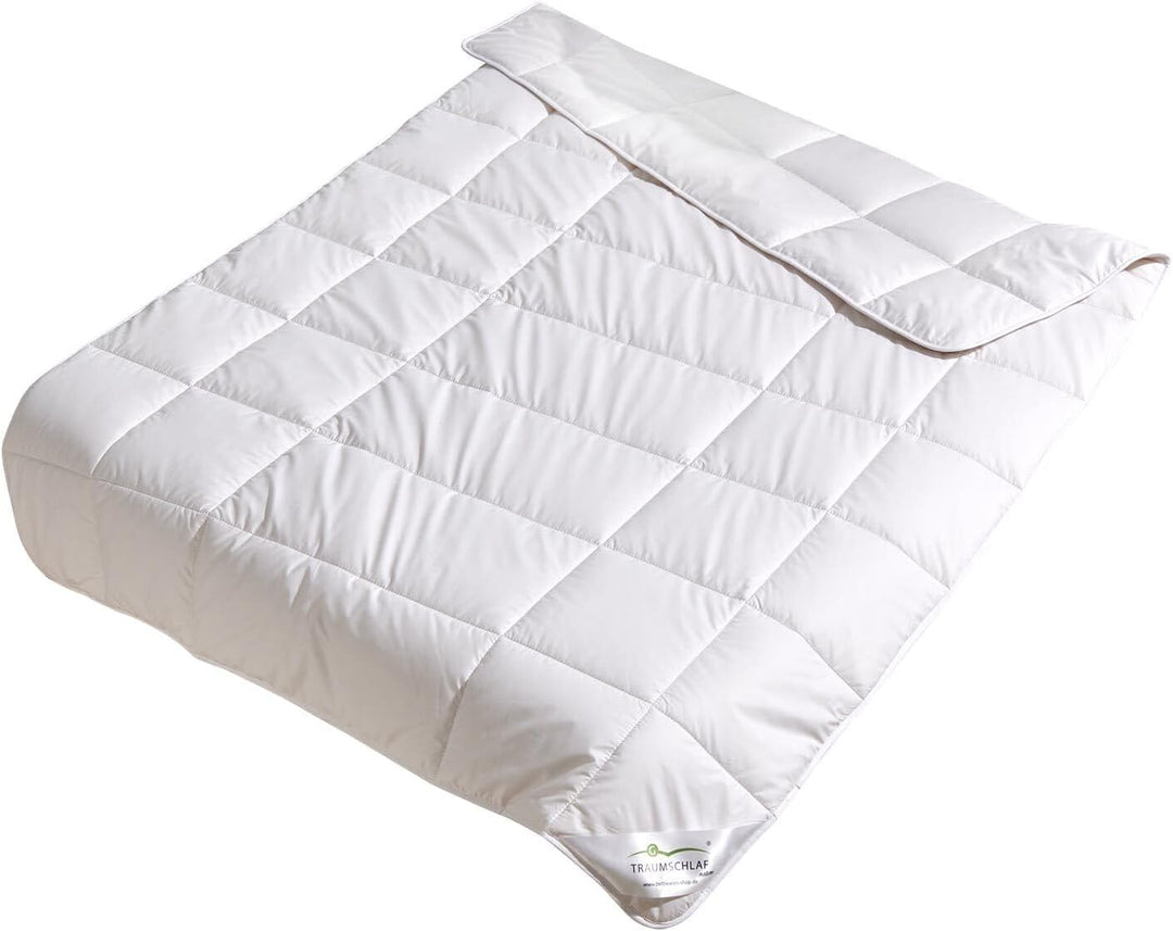 Traumschlaf Alpaka Bettdecke • Ganzjahresdecke mit 100% Alpakawolle • Hochwertige Naturbettdecke • T