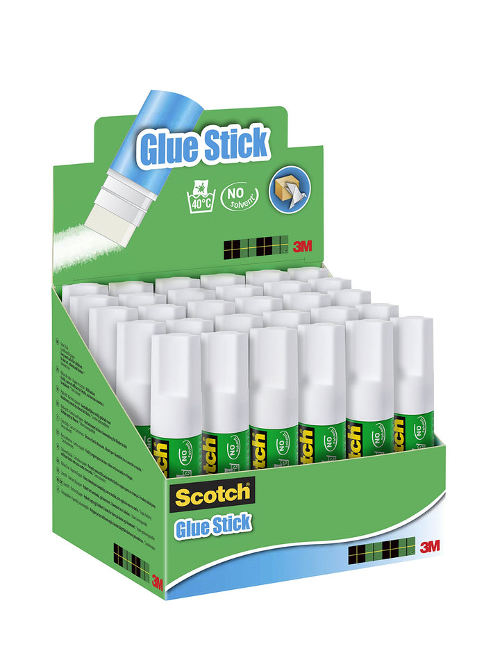 Scotch Permanent Klebestift - 1 Packung mit 30 Klebesticks ohne Lösungsmittel - 8g pro Stick - Mehrz