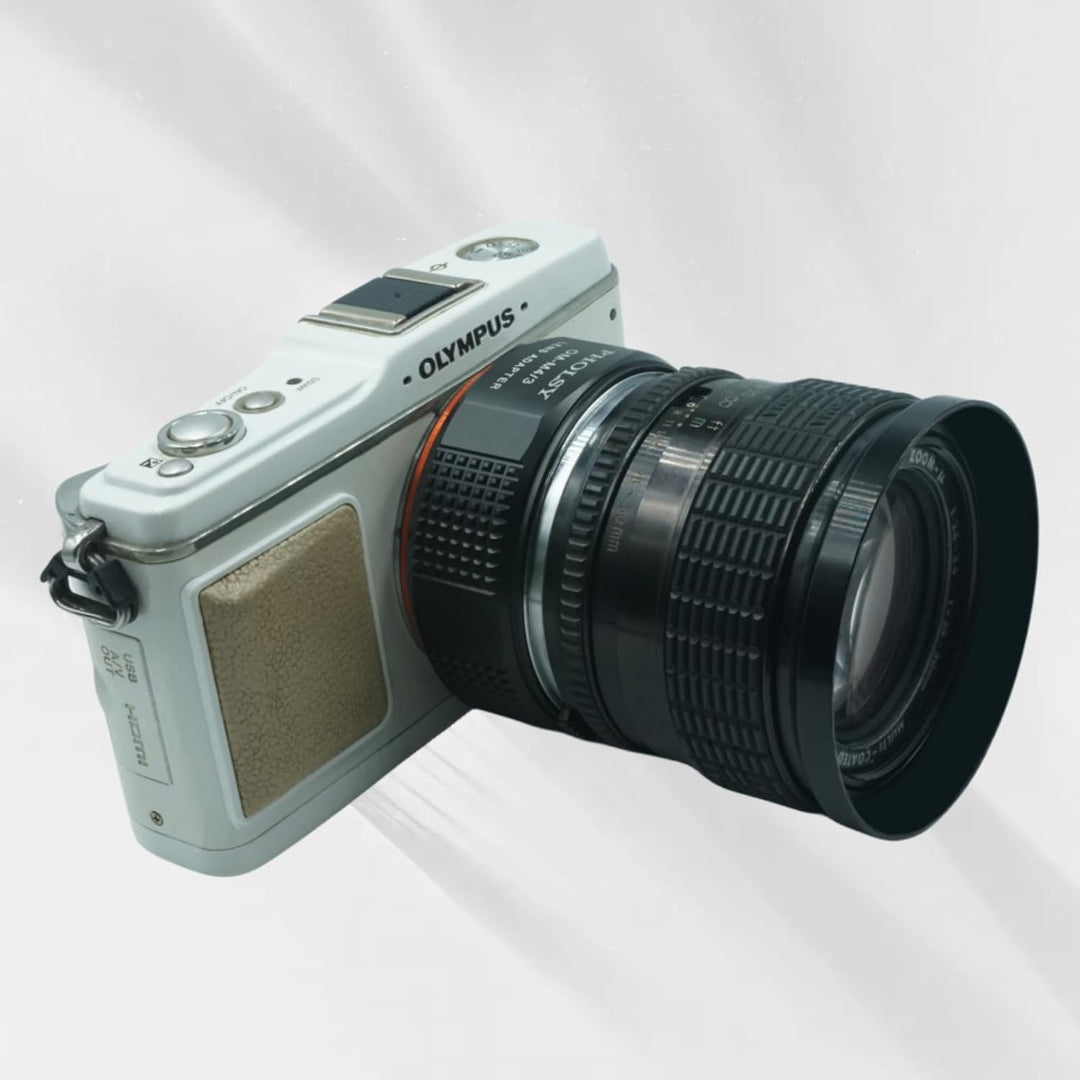PHOLSY Objektivadapter OM auf MFT Mount Adapter Kompatibel mit Olympus Zuiko OM Objektiv auf M4/3 Mi