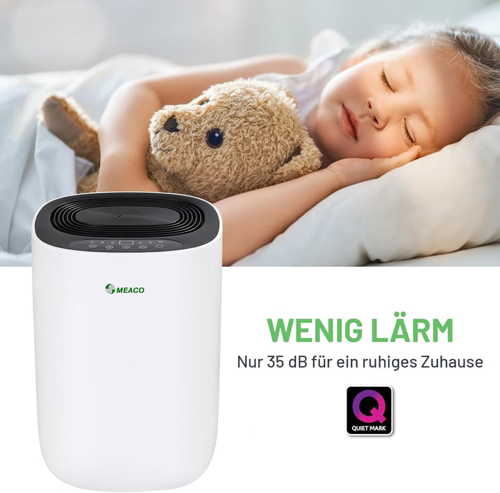 Meaco MeacoDry 12LB Luftentfeuchter, 165 W, 240 V, Schwarz, 12L, Schwarz