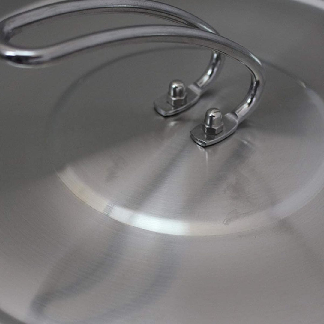 Euro Tische Gastronomie Kochtopf gross Suppentopf - Ø 35 x 35 cm Edelstahl Kochtöpfe 35l - ideal gee