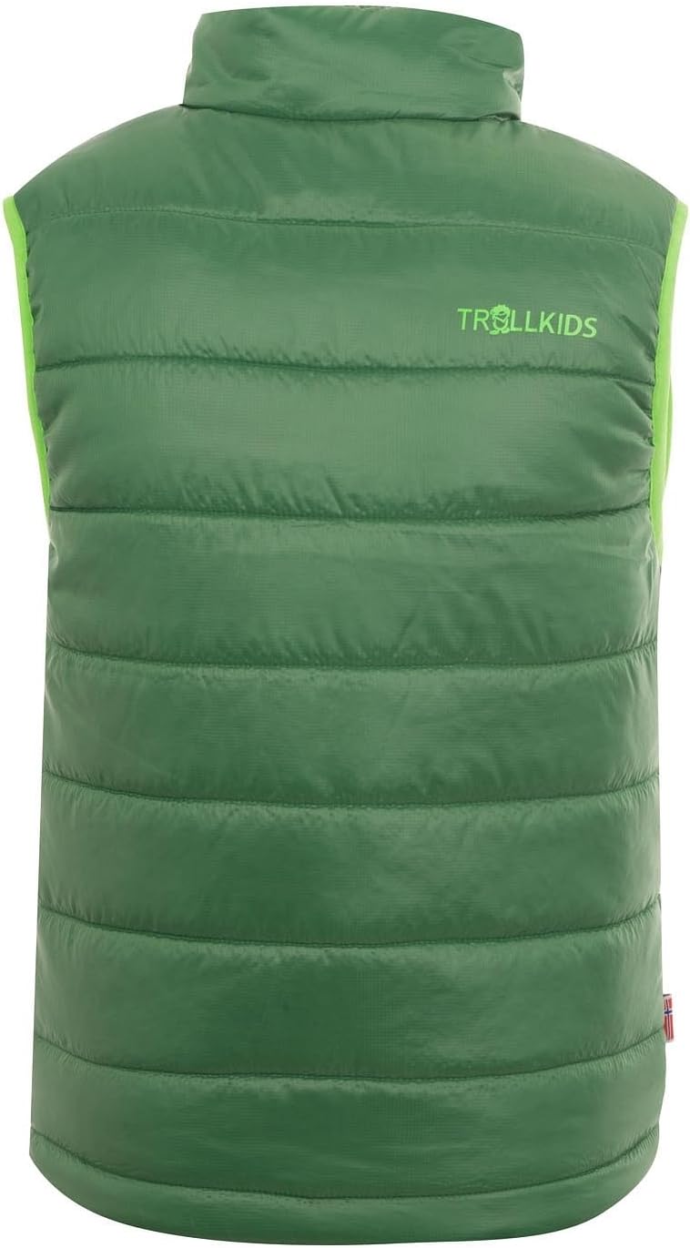 Trollkids Kids Trondheim Vest 104 dark green, 104 dark green