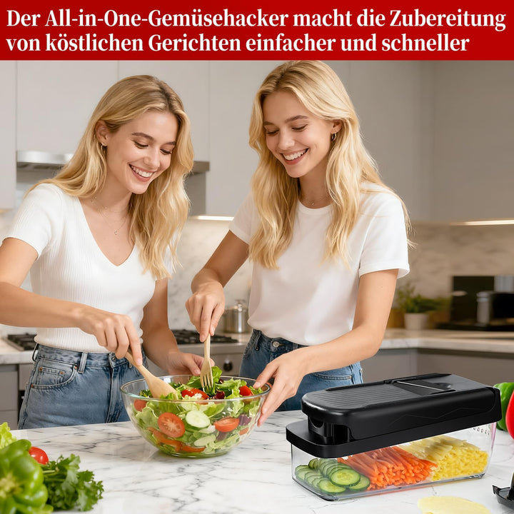 Gemüseschneider, Gemüsehobel Mandoline Gemüsehobel Salatschneider Gurkenhobel Multi Zerkleinerer, Ka