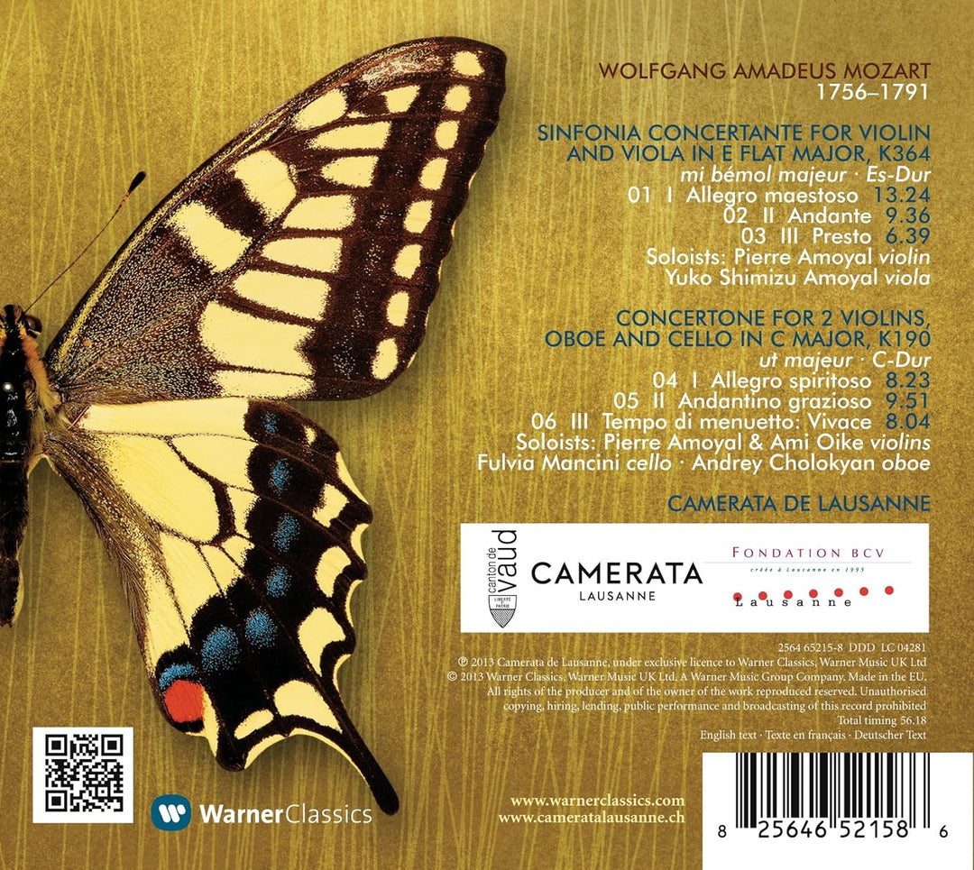 Sinfonia Concertante & Concertone, Audio-CD