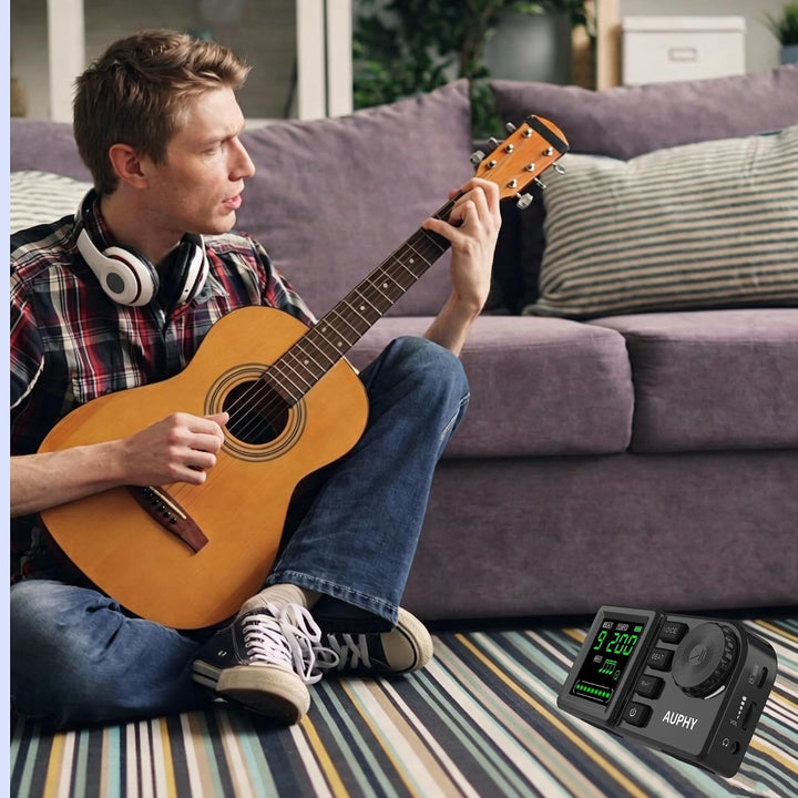 Wiederaufladbares Digitales Metronom für Schlagzeug Gitarre Bass Ukulele Saxophon Klavier usw, Schwa