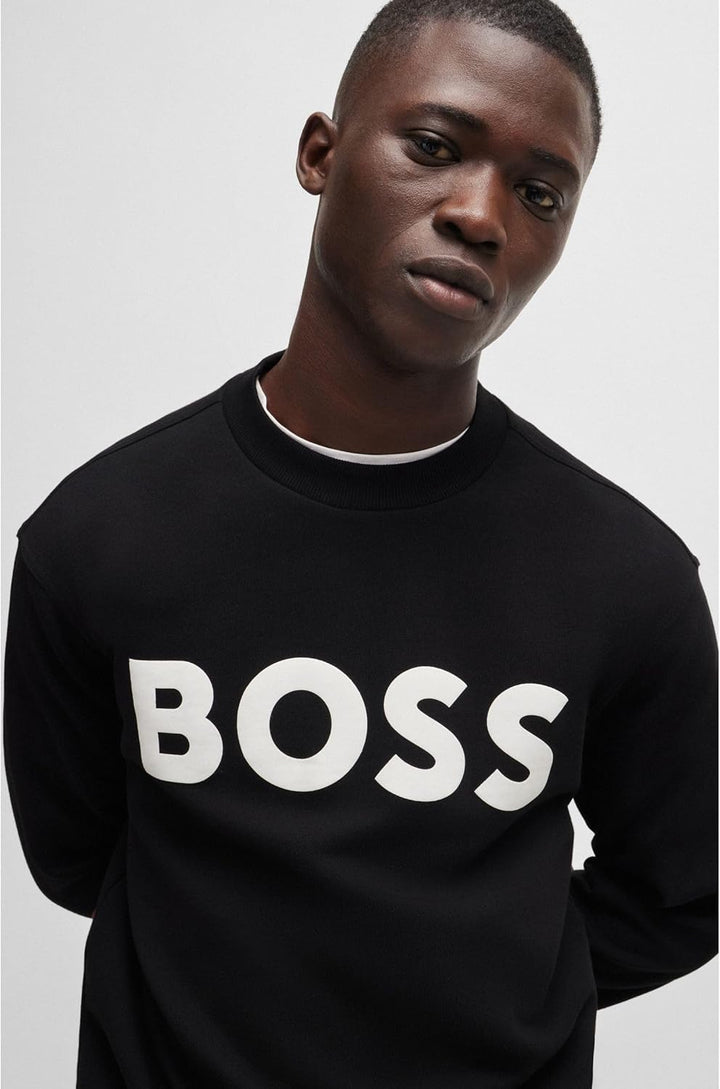 HUGO BOSS Herren Webasiccrew Sweatshirt, Black1