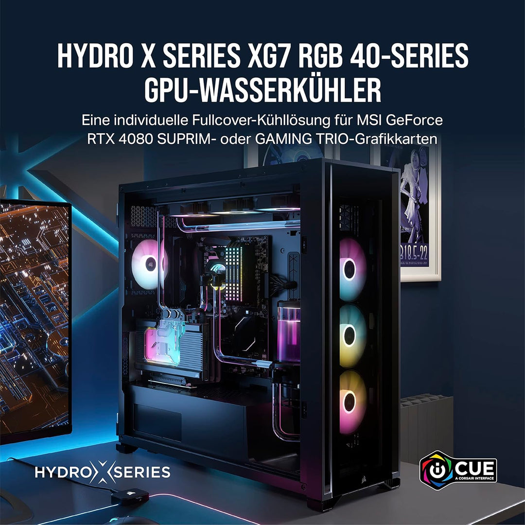 Corsair Hydro X Series XG7 RGB 4080 SUPRIM/Trio GPU Water Block - Für MSI GeForce RTX™ 4080 SUPRIM u