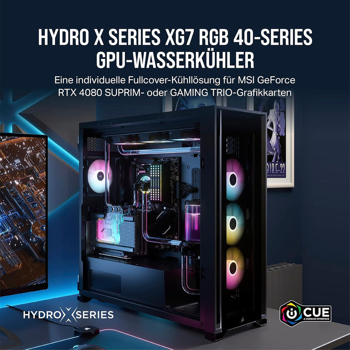 Corsair Hydro X Series XG7 RGB 4080 SUPRIM/Trio GPU Water Block - Für MSI GeForce RTX™ 4080 SUPRIM u