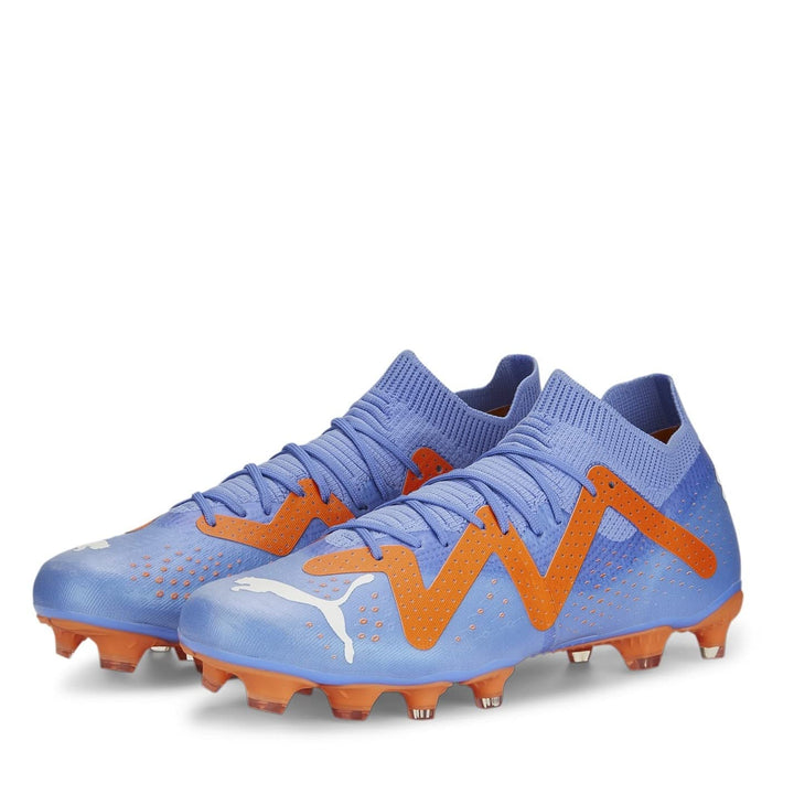 PUMA Damen Future Match Fg/Ag Wn'sFussballschuh 30 EU Blue Glimmer Puma White Ultra Orange, 30 EU Bl