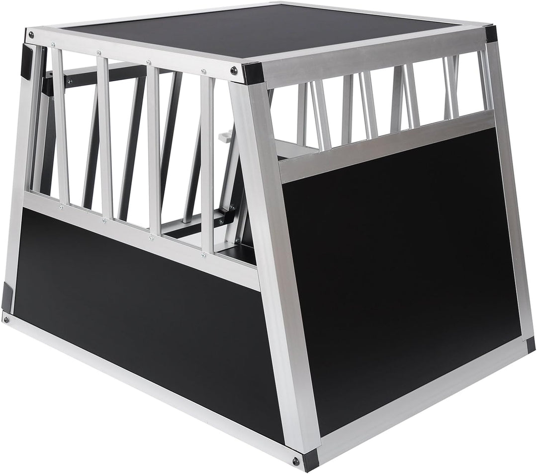 EUGAD Hundetransportbox Alu Hundebox Reisebox Autobox für kleine/mittlere Hunde Französische Bulldog