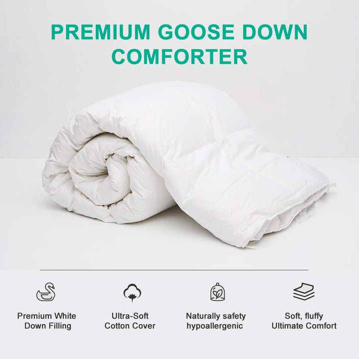 APSMILE Winter Bettdecke 240x260cm, Gänse Daunendecke 240x260 cm, Hotel Collection Duvet, Geeignet f