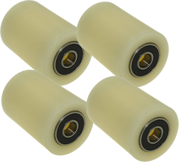 Satz mit 4 Laufrollen mit Kugellager - Nylon Rollen für Palettenhubwagen - Hubwagen Räder Durchmesse