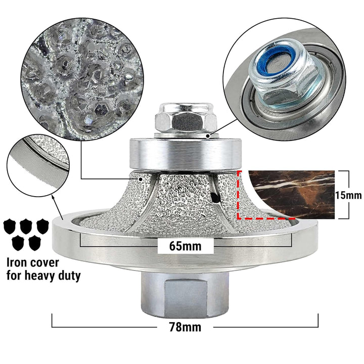 NBB Diamant-Profilscheibe Diamantfräser Fräsbohrer Trennreibahle Profilierungs-Bit für Porzellan Fli