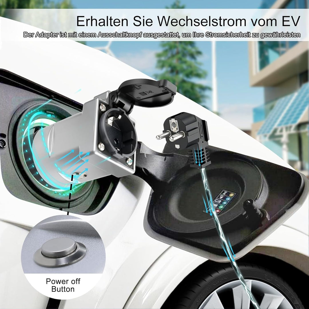 V2L Adapter Kompatibel mit Kia/Hy-ndai/KGM(Alle in Korea hergestellten Elektrofahrzeuge), 16A 220V F