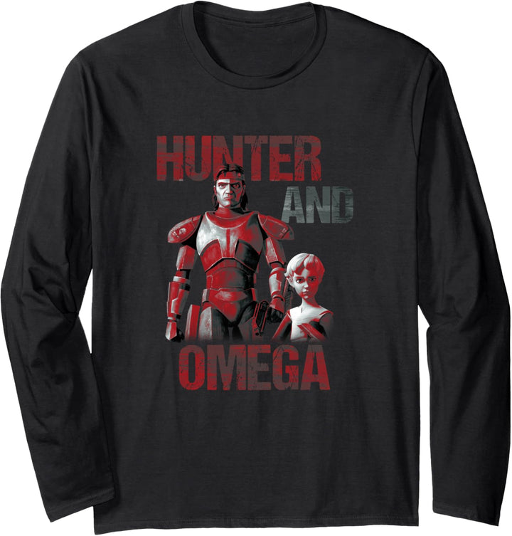 Star Wars: The Bad Batch Hunter And Omega Langarmshirt