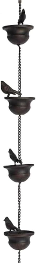Kquepo Regenkette Dekorative Metall Regenwasserkette Outdoor Garten Dekor, Feine Verarbeitung