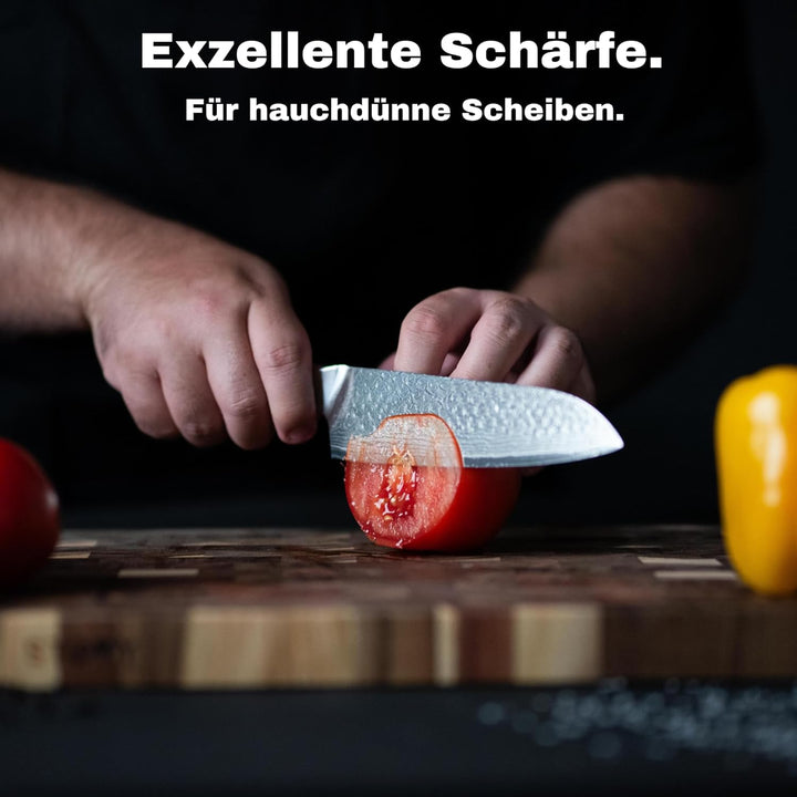 Damastmesser Profi Kochmesser 20cm-Klinge 67 Lagen Damaststahl, Japanisches Kochmesser extrem scharf