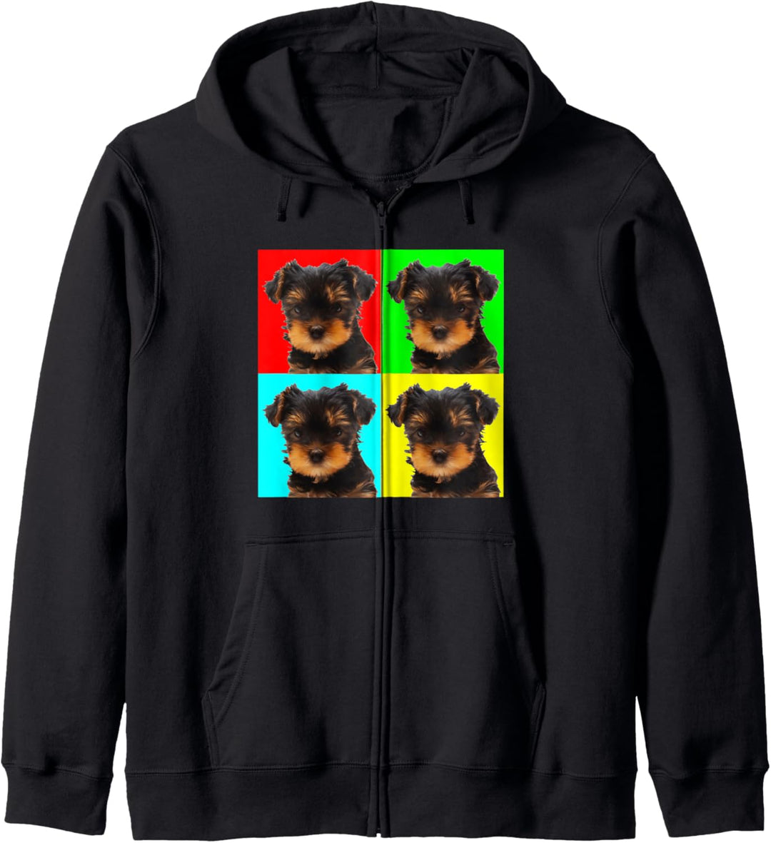 Pop Art Dog Yorkshire Terrier Kapuzenjacke